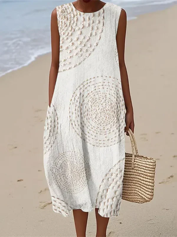 Maelle | Maxi Dress with Textured Pattern