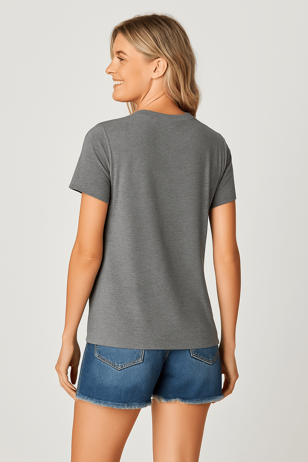 T-shirt met paardenbloemprint en ronde hals - Zovora